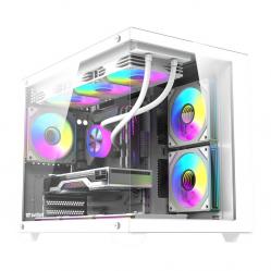 Θήκη υπολογιστή DarkFlash B275 PRO (λευκή) + 6 ανεμιστήρες