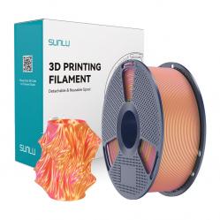 Νήμα Sunlu PLA+ Silk δύο χρωμάτων (ροζ και χρυσό)