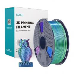 Νήμα Sunlu PLA+ Silk σε τρία χρώματα (μπλε-πράσινο-μοβ)