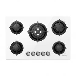 ISEASY MGBG-775 εστία αερίου με 5 καυστήρες (λευκή)