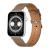 Smartwatch COLMI C28 – Ασημί + Καφέ δερμάτινο λουράκι