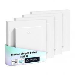 MEROSS MRS105MA-EU Έξυπνος διακόπτης ρολών με Wi-Fi (Matter) (Σετ 4 τεμαχίων)