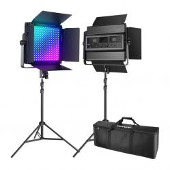 Σετ 2 φωτιστικών LED NEEWER RGB1200 60W V4