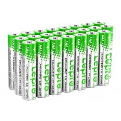LEPRO 130001-24 Αλκαλικές μπαταρίες AAA R3, συσκευασία των 24 τεμαχίων