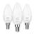 Λαμπτήρας LED LEPRO 600059-WW-EU-3, E14, C37, 4,2 W (40 W), 470 lm, 2700 K (ζεστό λευκό), 250°, συσκευασία 3 τεμαχίων