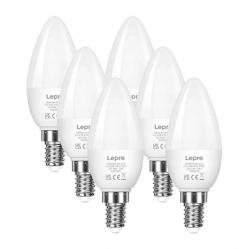 Λάμπα LED LEPRO 600059-WW-EU-6 E14, σε σχήμα κεριού, 4,2 W (40 W), 470 lm, 2700 K, Κατηγορία Ε