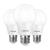 Λαμπτήρας LED LEPRO 100089-WW-EU-3, E27, A60, 8,5 W (60 W), 806 lm, 2700 K (ζεστό λευκό), 180°, συσκευασία 3 τεμαχίων