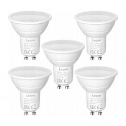 Λαμπτήρας LED LEPRO 200073-WW-EU-5 με βάση GU10, 4,5 W, 345 lm, 2700 K, 100°, συσκευασία 5 τεμαχίων