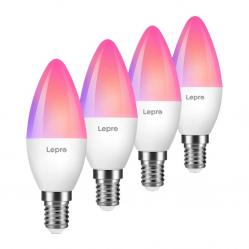 Λάμπα LED LEPRO BC1-EU-4 C37 RGBCW με Wi-Fi