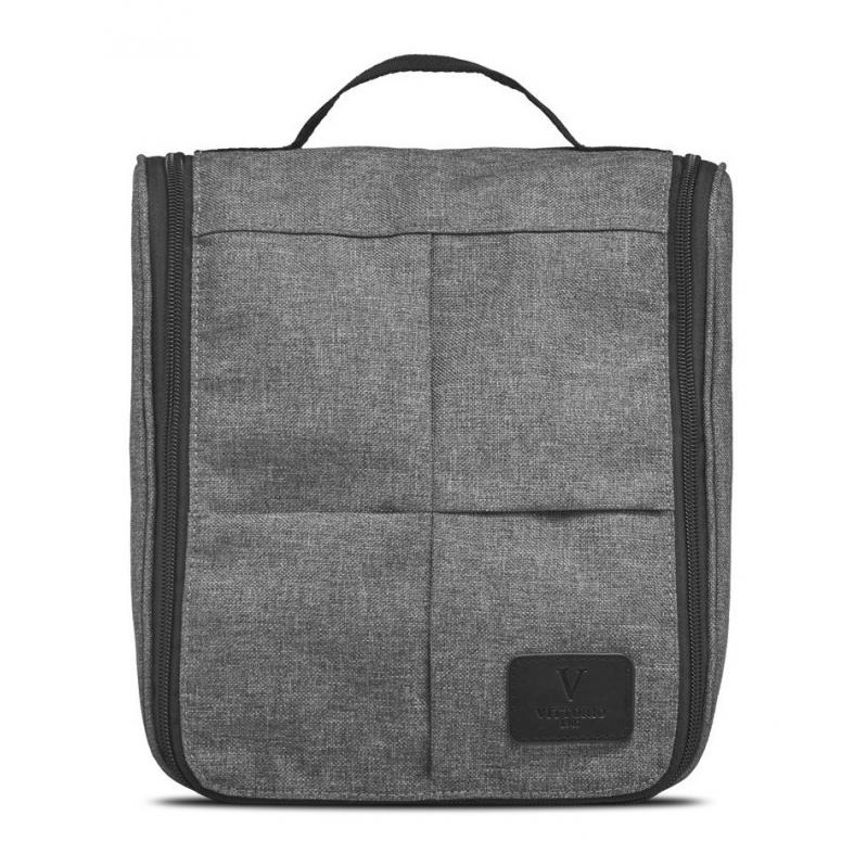 Vittorio - Hang-up Washbag in Grey