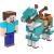 Minecraft - Armored Horse and Steve Figures (HDV39) - Toys