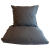 omhu - Percale bed linen 140x200 - Dark Grey (200301028)