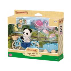 Sylvanian Families - Cycle AND Skate Set -Panda Girl-5652