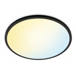 WiZ - Superslim Smart Ceiling Light - Black 22W - Home and Kitchen
