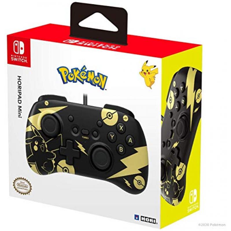 Nintendo Switch HORI HORIPAD Mini - Black AND Gold Pikachu Edition
