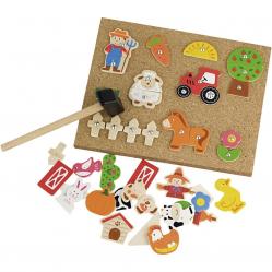 VIGA - Hammer Mosaic Set - Farm 908545 - Toys