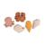 Filibabba - Silicone sand toys 5 pieces  - warm colors - Toys