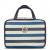 Gillian Jones - Organizer Cosmetic bag w. hangup function - Dark blue/white stripes
