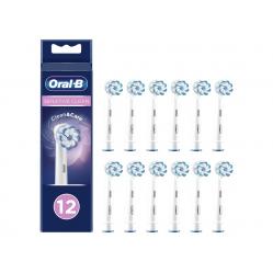 Oral-B - Sensitive Clean AND Care - Toothbrush Replacement Head( 12 pcs ) - Health and Personal Care