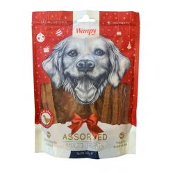 Wanpy - Christmas mix chicken jerky Treats 300g - WP89000