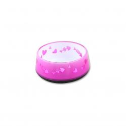 All For Paws Cat Bowl Heavy Base pink 7850204 Pet Supplies