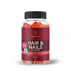 VitaYummy - Hair AND Nails Peach 60 Pcs - Health and Personal Care