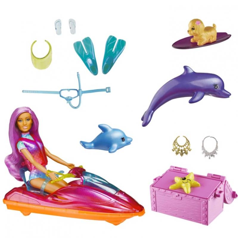 Barbie Dreamtopia Doll Vehicle and Accessories HBW90 Toys
