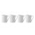 Aida - Atelier - Super white mugs - 4 pcs (29081) - Home and Kitchen