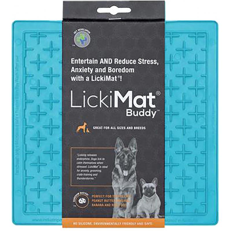 LICKIMAT - Dog Bowl Buddy Light Blue 20X20Cm - (645.5353) - Pet Supplies