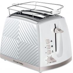 Russel Hobbs - Groove 2S Toaster White - Home and Kitchen