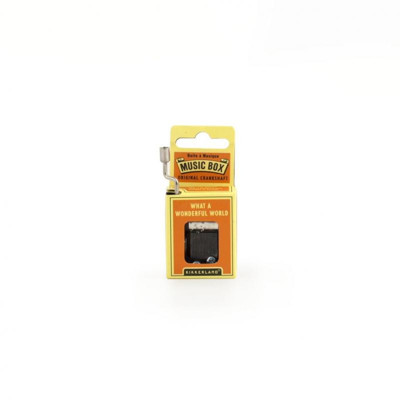 What A Wonderful World Crank Music Box (1207) - Gadgets