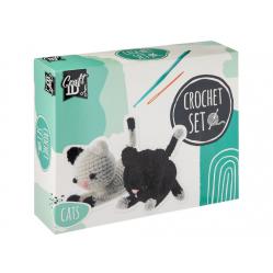 Craft ID - Crochet kit cats 2 pcs 13x65x105cm - K-CR1701-GE - Toys