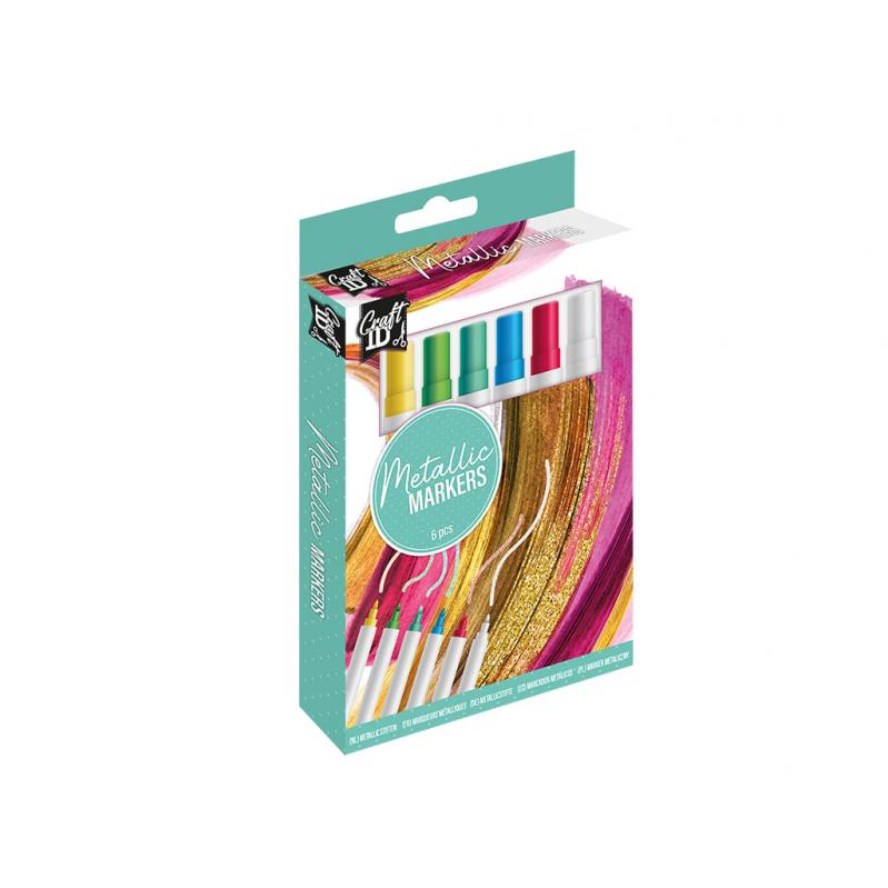 Craft ID - Metallic markers 6 pcs - K-CR5002-GE - Toys
