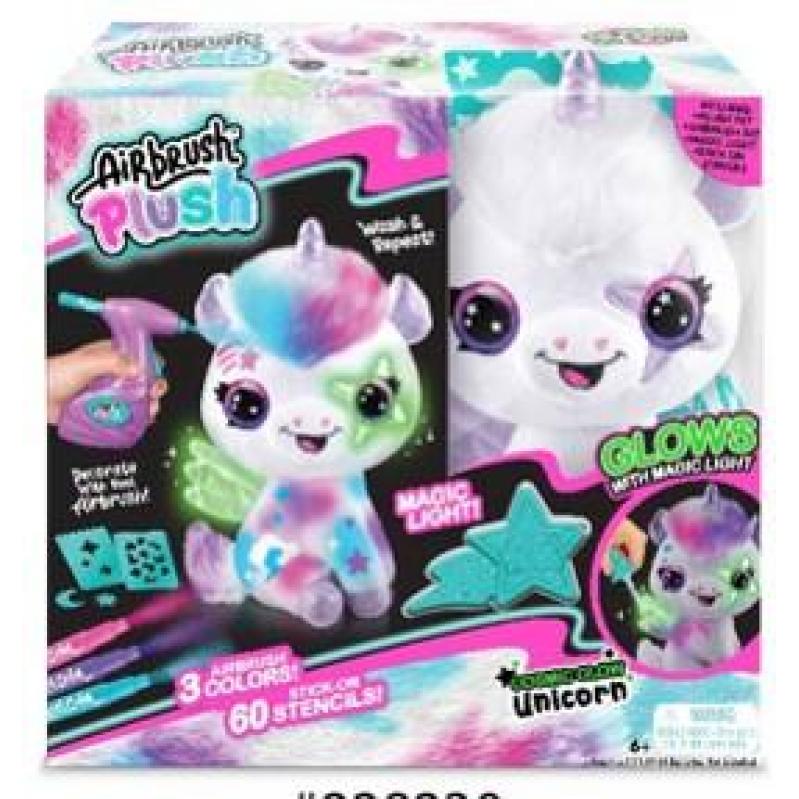 Airbrush Plush Glow in the Dark Unicorn 1274 Toys