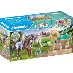 Playmobil - Three Horses with Saddles 71356 - Toys
