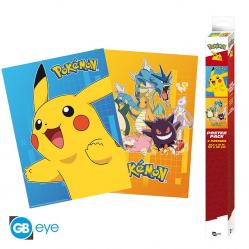 POKEMON - Set 2 Posters - Colourful Characters 52x38 - Fan Shop and Merchandise
