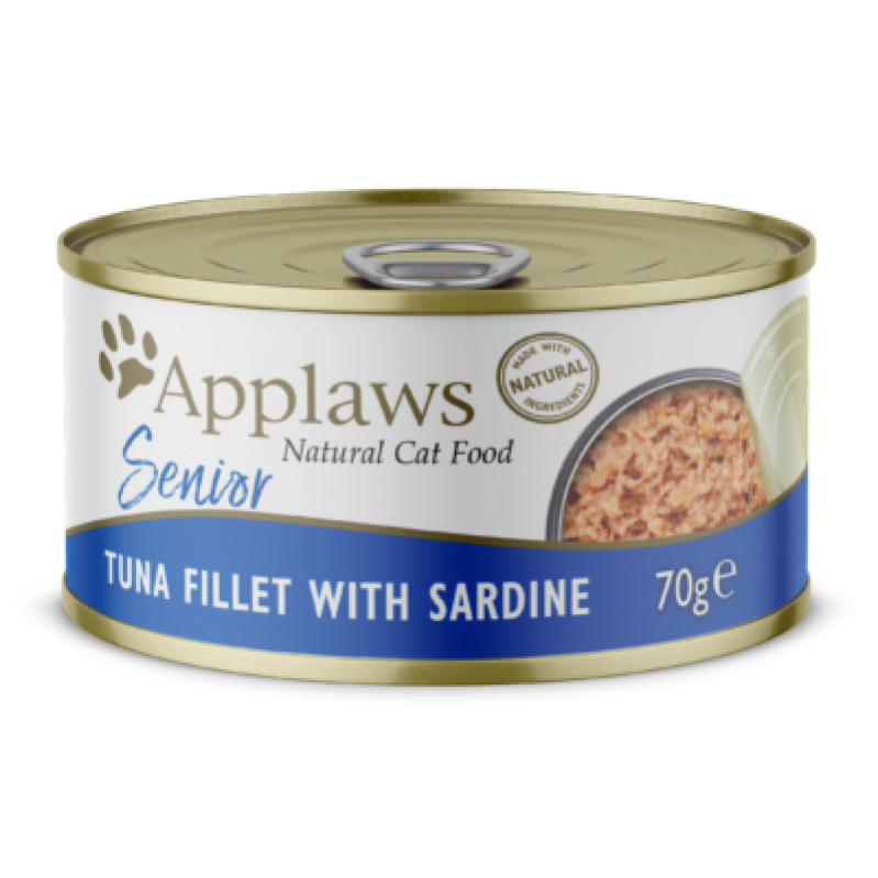 Applaws Senior 24 x Wet Cat Food 70 g Tuna sardines Pet Supplies