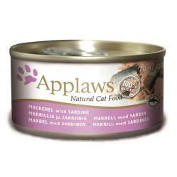 Applaws 24 x Wet Cat Food 70 g Makrel AND Sardin Pet Supplies