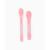 Twistshake - Feeding Spoon Set 6+m Pastel Pink 2-pack - Baby and Children