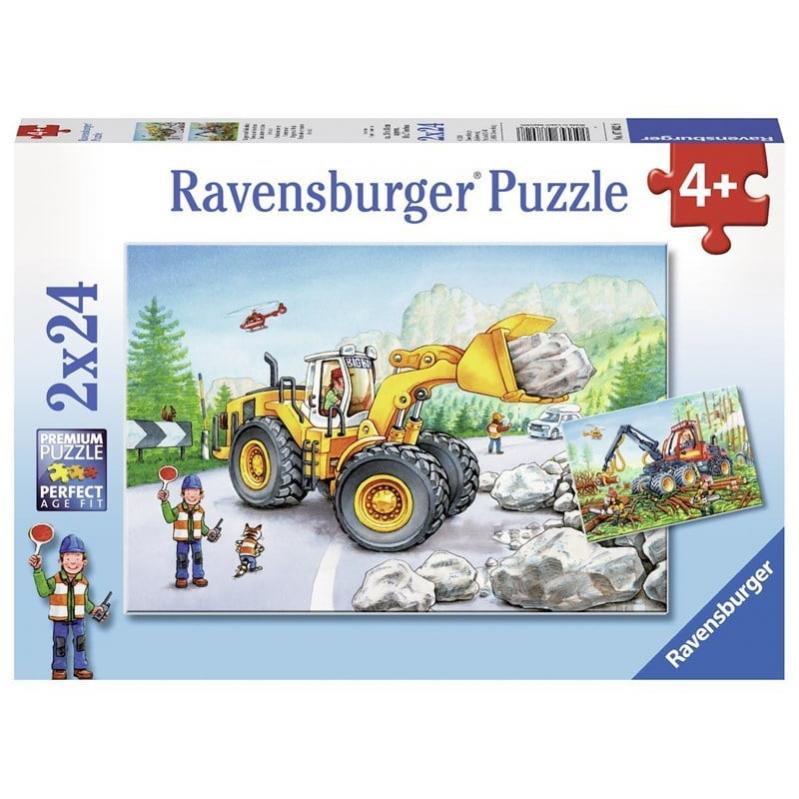 Ravensburger - Digger At Work 2x24p - 07802 - Toys