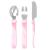 Twistshake - Learn Cutlery Stainless Steel 12+m Pastel Pink - Baby and Children