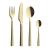 RAW - Cutlery 24 pcs giftbox - Champagne gold (14630) - Home and Kitchen