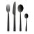 RAW - Cutlery 24 pcs giftbox - Matte black (14631) - Home and Kitchen