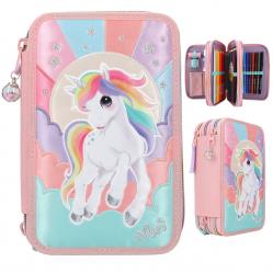 Ylvi - Triple Pencil Case RAINBOW ( 0412616 ) - Toys