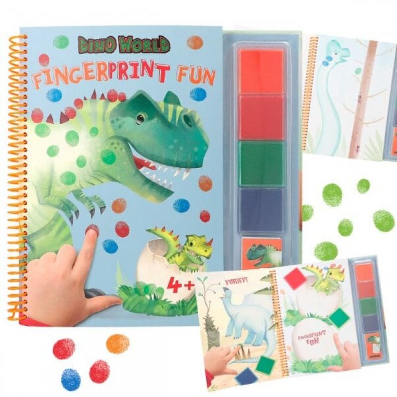 DINO WORLD -Fingerprint Fun 0412106 - Toys
