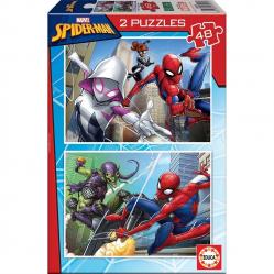 Educa - 2x48 pcs Puzzle - Spider-Man 80-18099 - Toys