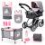 Bayer - Dolls Pram Playset - Rosa / Grey (18333AC) - Toys