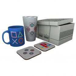 PLAYSTATION - Box Glass XXL AND Mug AND 2 Coasters Classic 2019 - Fan Shop and Merchandise