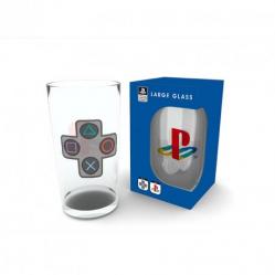 PLAYSTATION - Large Glass - 400ml - Buttons - box - Fan Shop and Merchandise