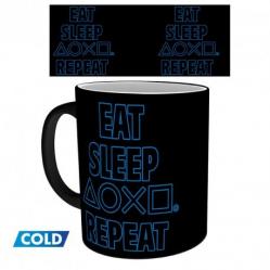 PLAYSTATION - Mug Heat Change - 320 ml - Eat Sleep Repeat - Fan Shop and Merchandise